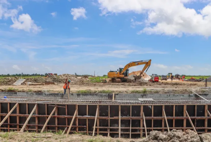 Major infrastructural works are ongoing